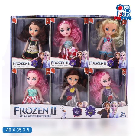 Frozen II Mini Dolls Set – ستاند مجموعة دمى فروزن 1/6